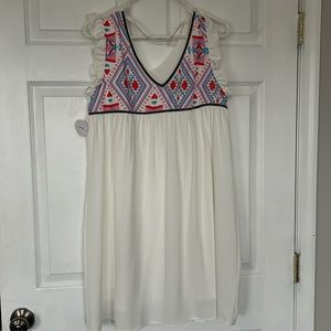 White, brand new boutique dress